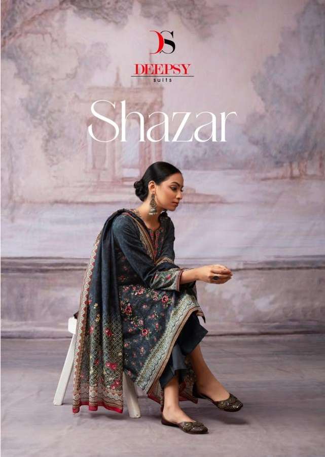 Deepsy suits Shazar Cotton with digital Printed Pakistani sa...