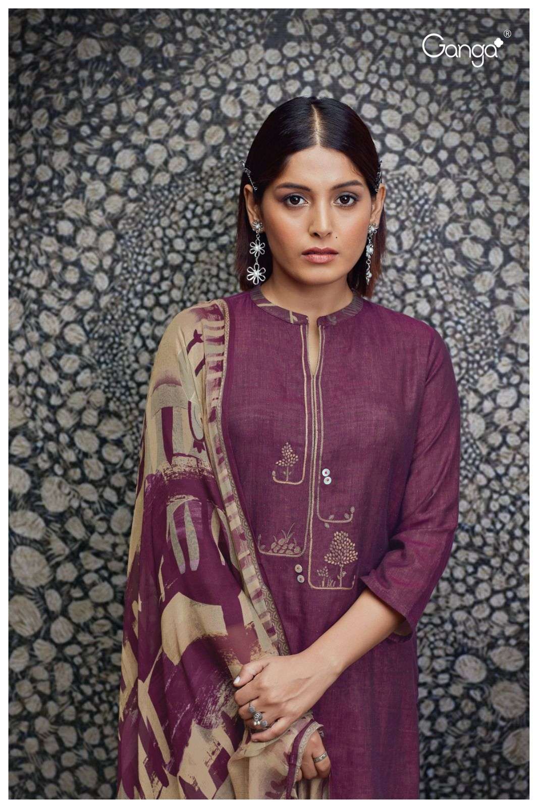 Ganga fashion Netra 1501 silk with fancy designer Dress mate...