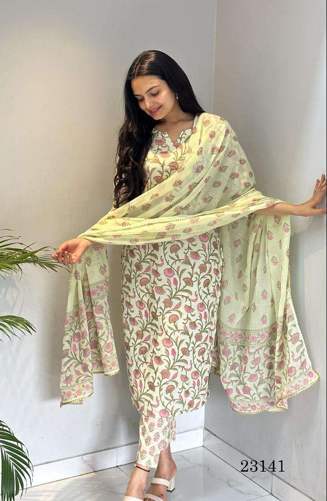 INDIRA 23141 Cotton with Printed Readymade suits collection ...