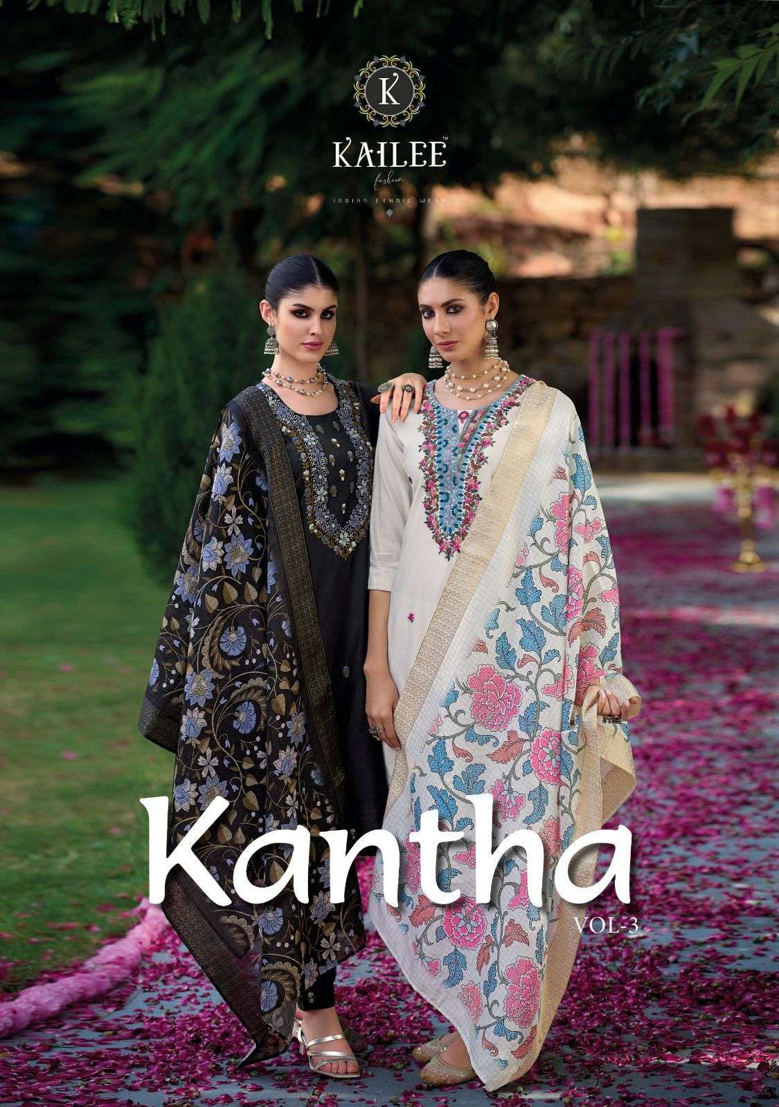 Kailee fashion Kantha vol 3 festival special readymade desig...