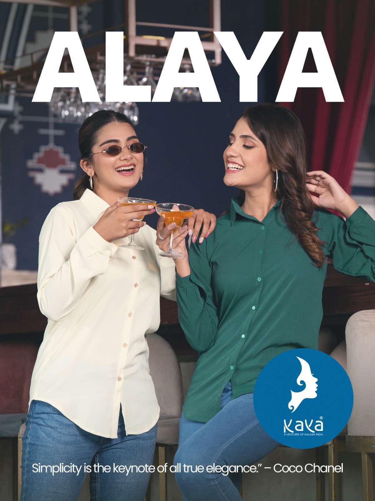 Kaya Present Alaya Fancy Shirt type Tunic Collection at best...