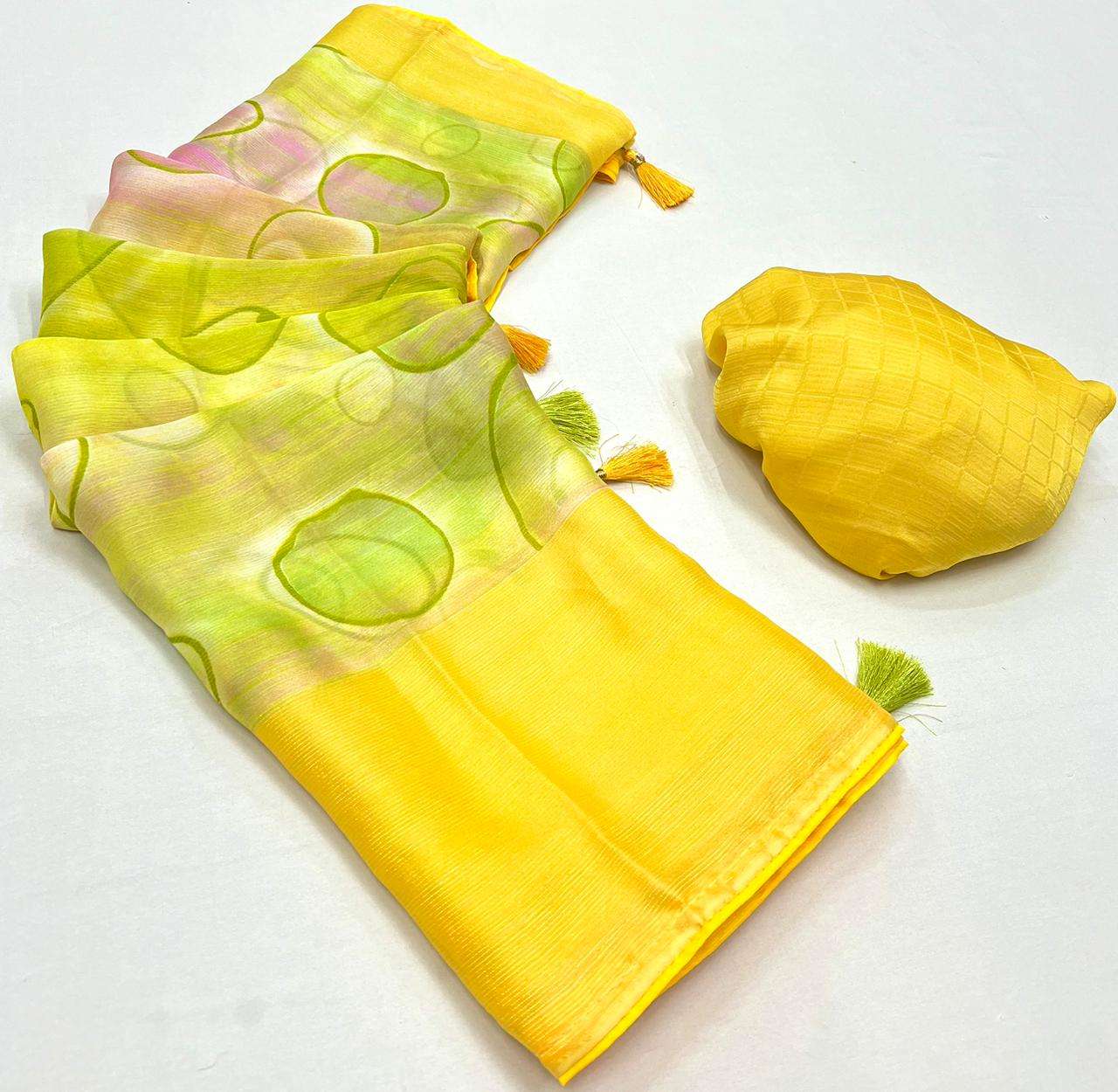 Lt fabrics kashvi creation Aanandi Viscose silk with fancy l...