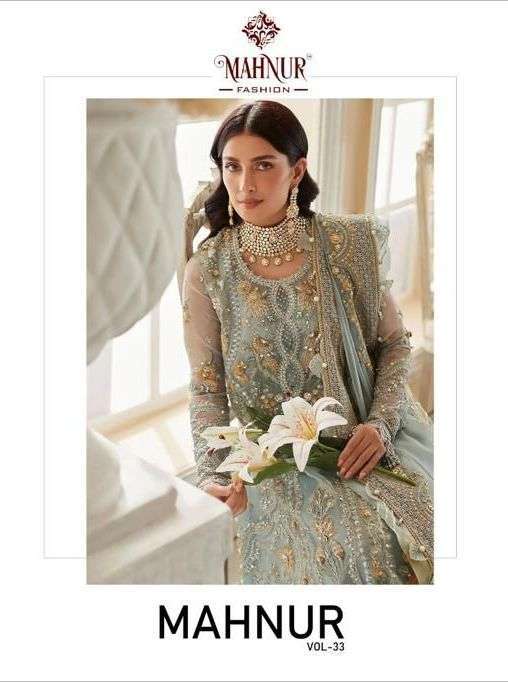 mahnur fashion vol 33 Georgette with Designer Pakistani Salw...