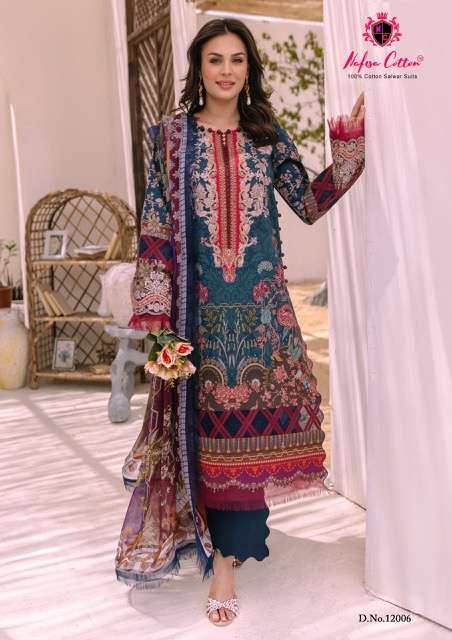NAFISA SAHIL VOL 12 Cotton with Printed Fancy pakistani suit...