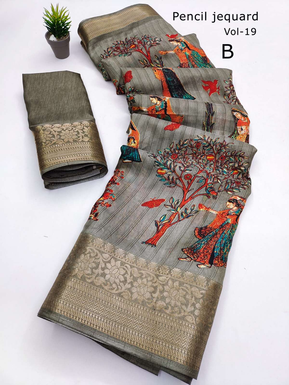 Pranitha vol 15 Doal silk with Kalamkari printed Festival sp...