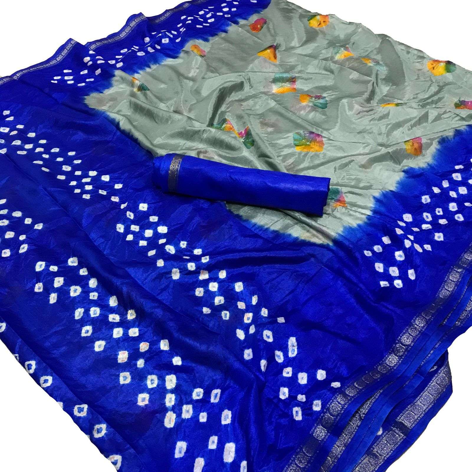 Regular wear Bandhani Printed Silk saree collection at best ...