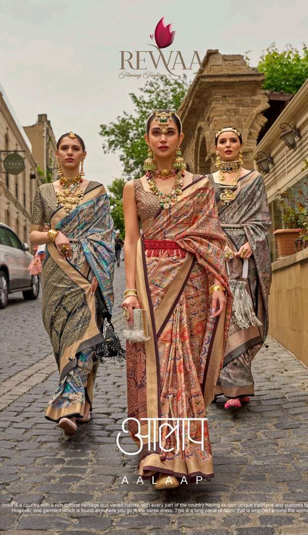 Rewaa fashion Aalaap Silk with weaving design Wedding wear s...