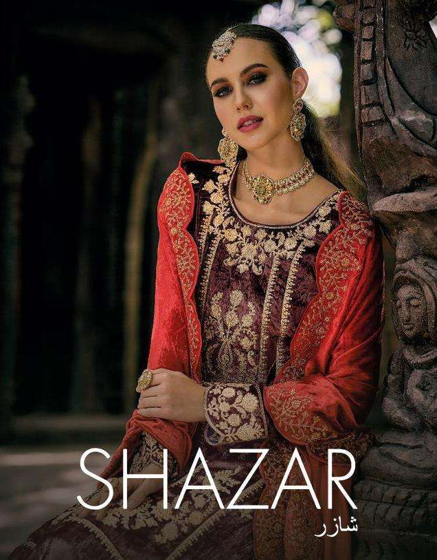 Sargan Prints Shazar Viscose Velvet with designer Winter spe...