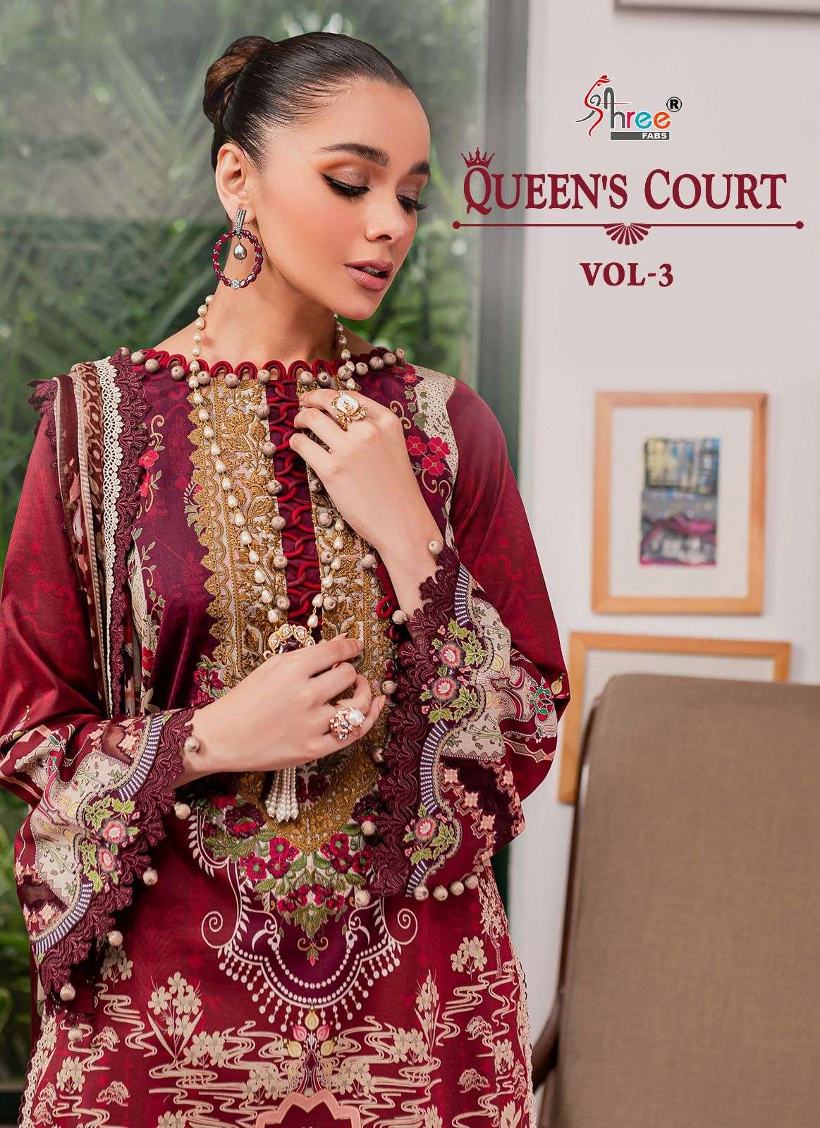 Shree Fabs Queen Court vol 3 Cotton with digital Printed Pak...