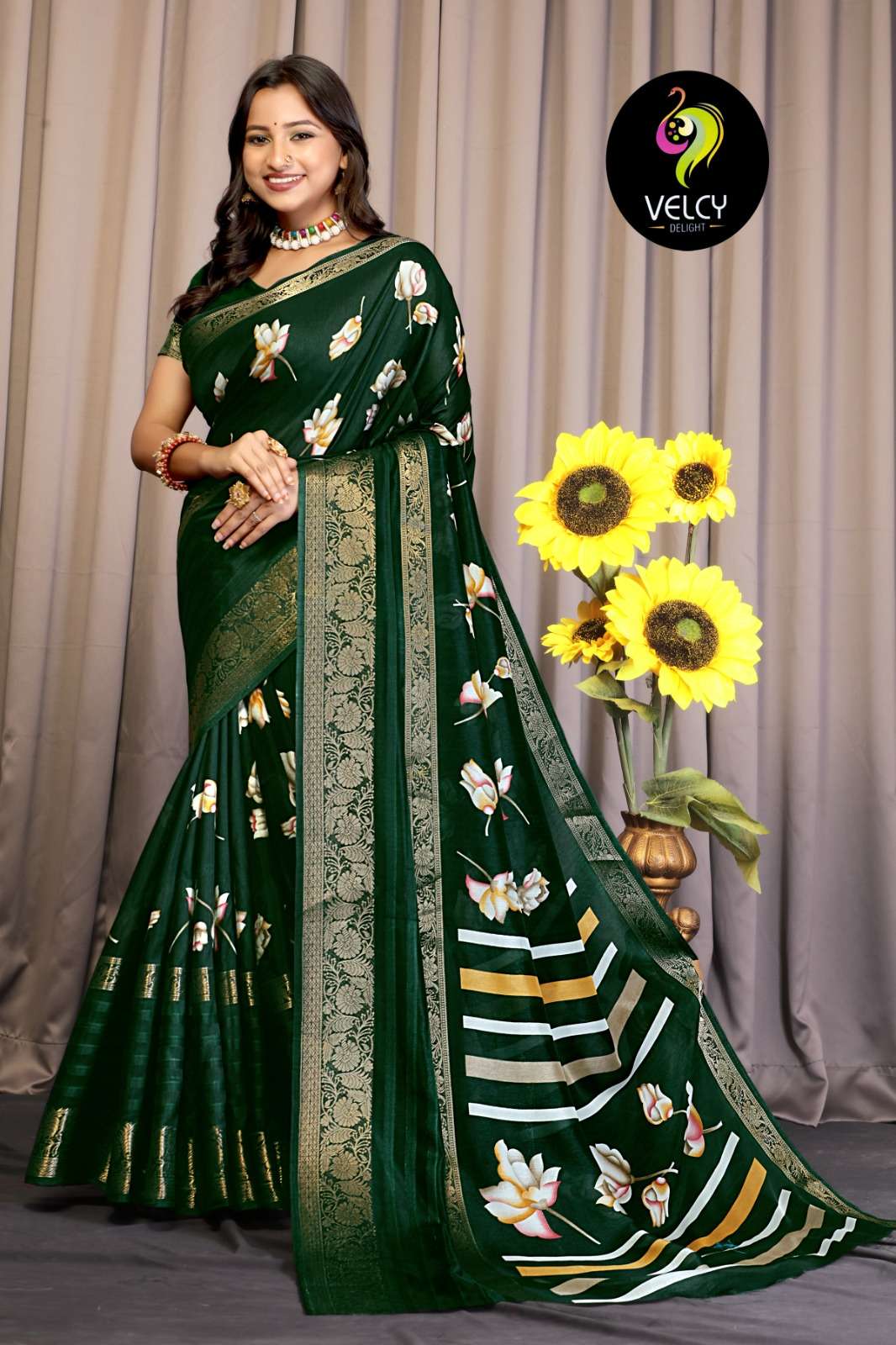 Taksh vol 1 Silk with Flower printed fancy Saree collection ...