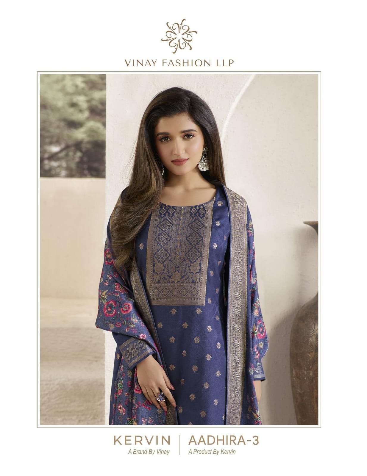 Vinay Fashion Kervin Aadhira Viscose Pashmina Silk with fanc...