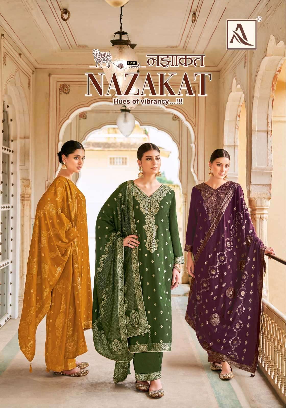 Alok Suits Nazakat Winter Special Pashmina Woolen Silk with ...