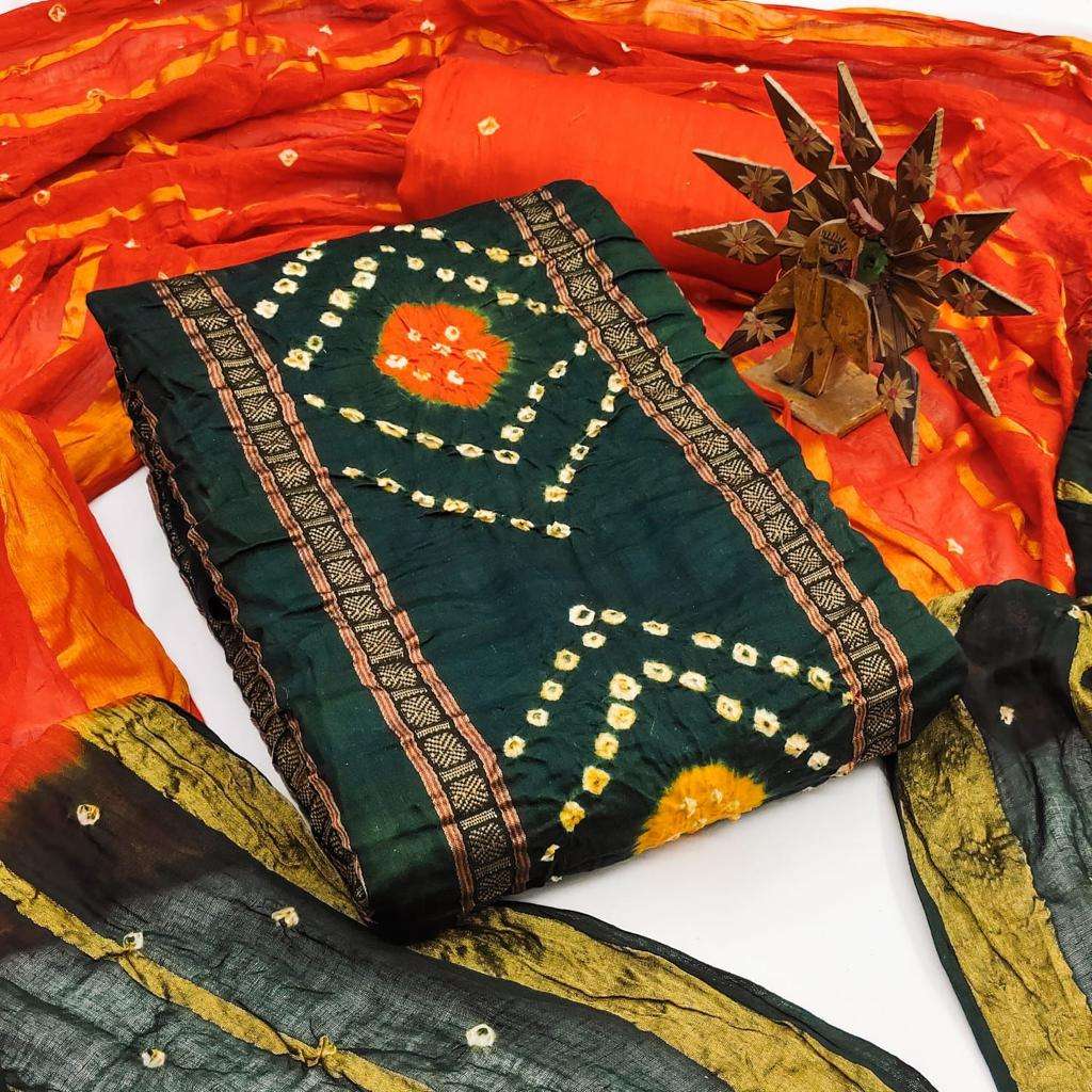 Buy Bandhani Dress Materials Online in India l iTokri आई.टोकरी | 6