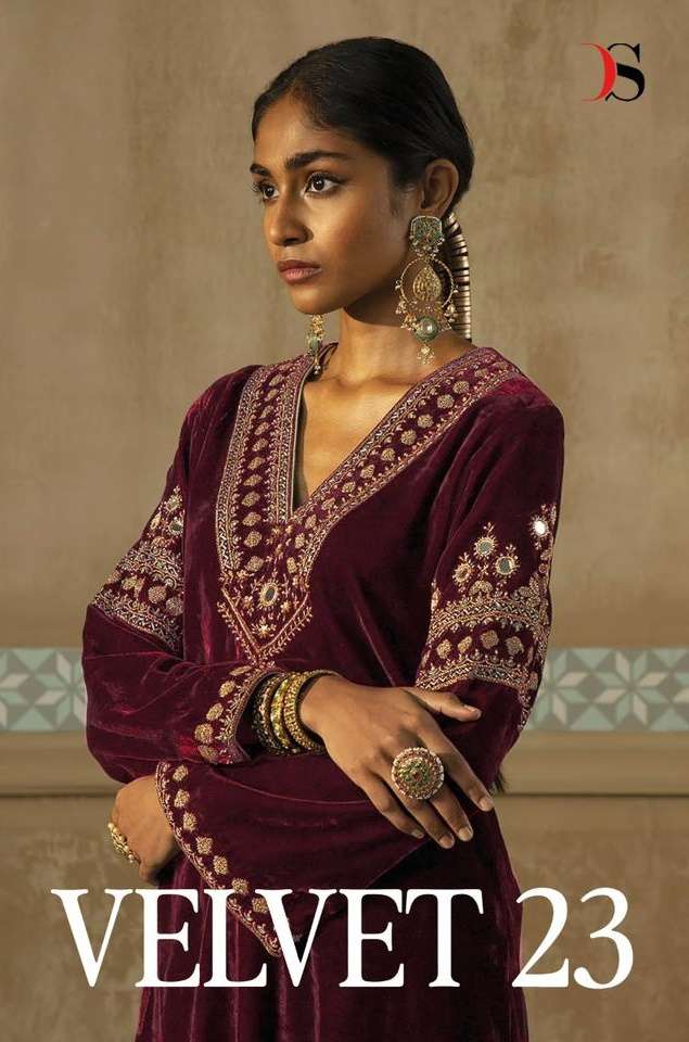 Deepsy Suits Velvet 23 Velvet With Embroidery work Pakistani...