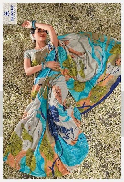 Deeptex Mother india vol 49 cotton with party wear saree col...