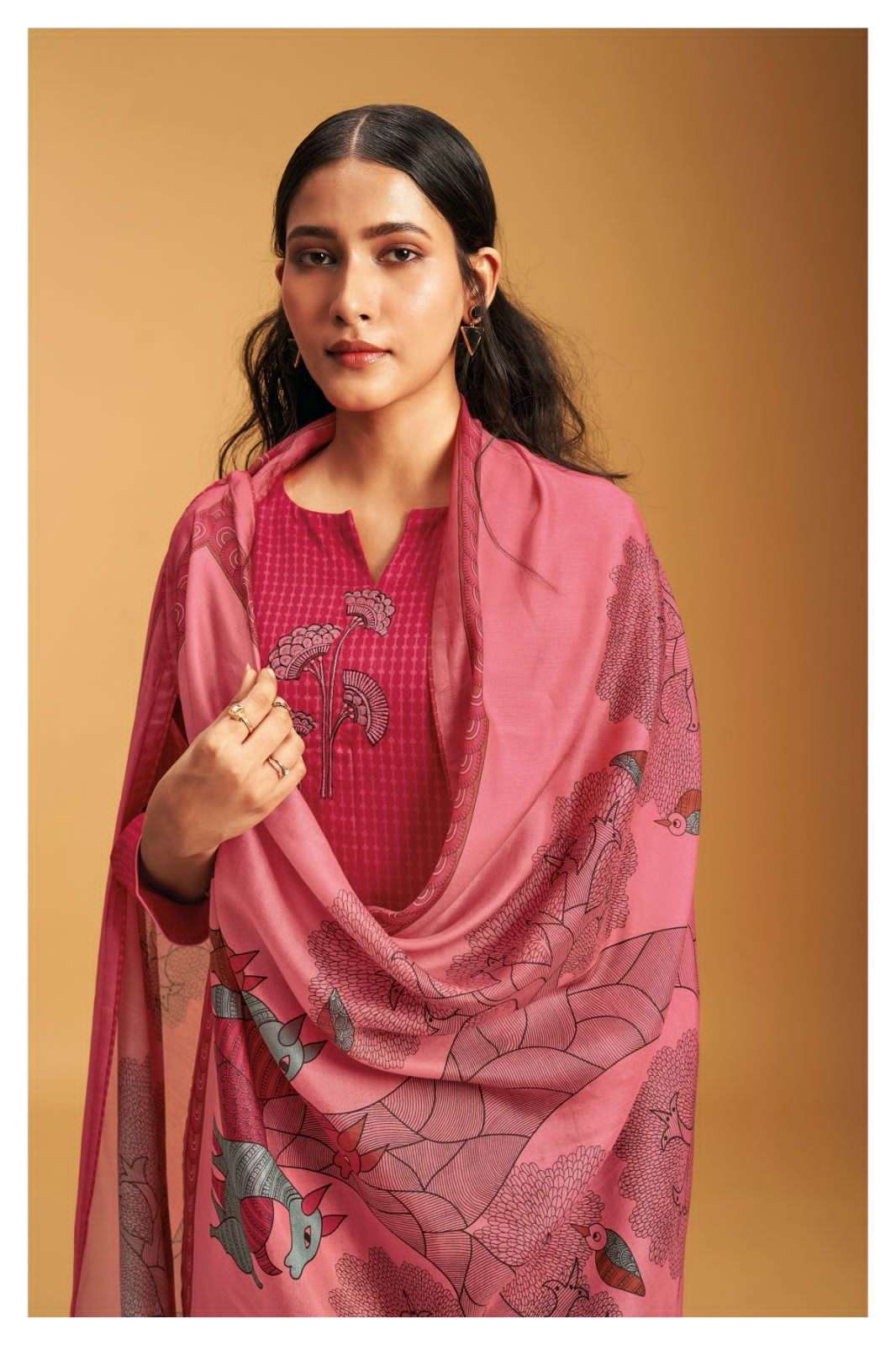 Ganga fashion Seona 2005 Pashmina silk with digital Printed ...