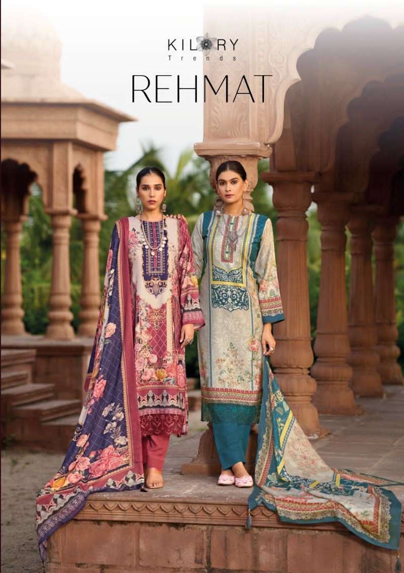 Kilory Rehmat Pashmina Silk with fancy Printed Pakistani sui...