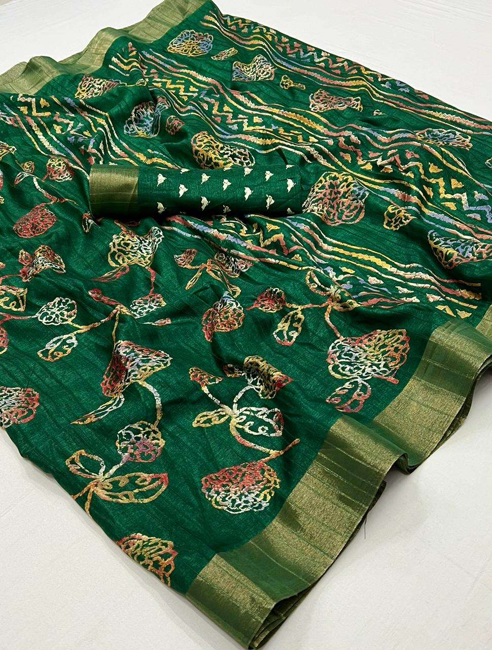 Madhubala Tusser Silk with digital Printed Saree collection ...