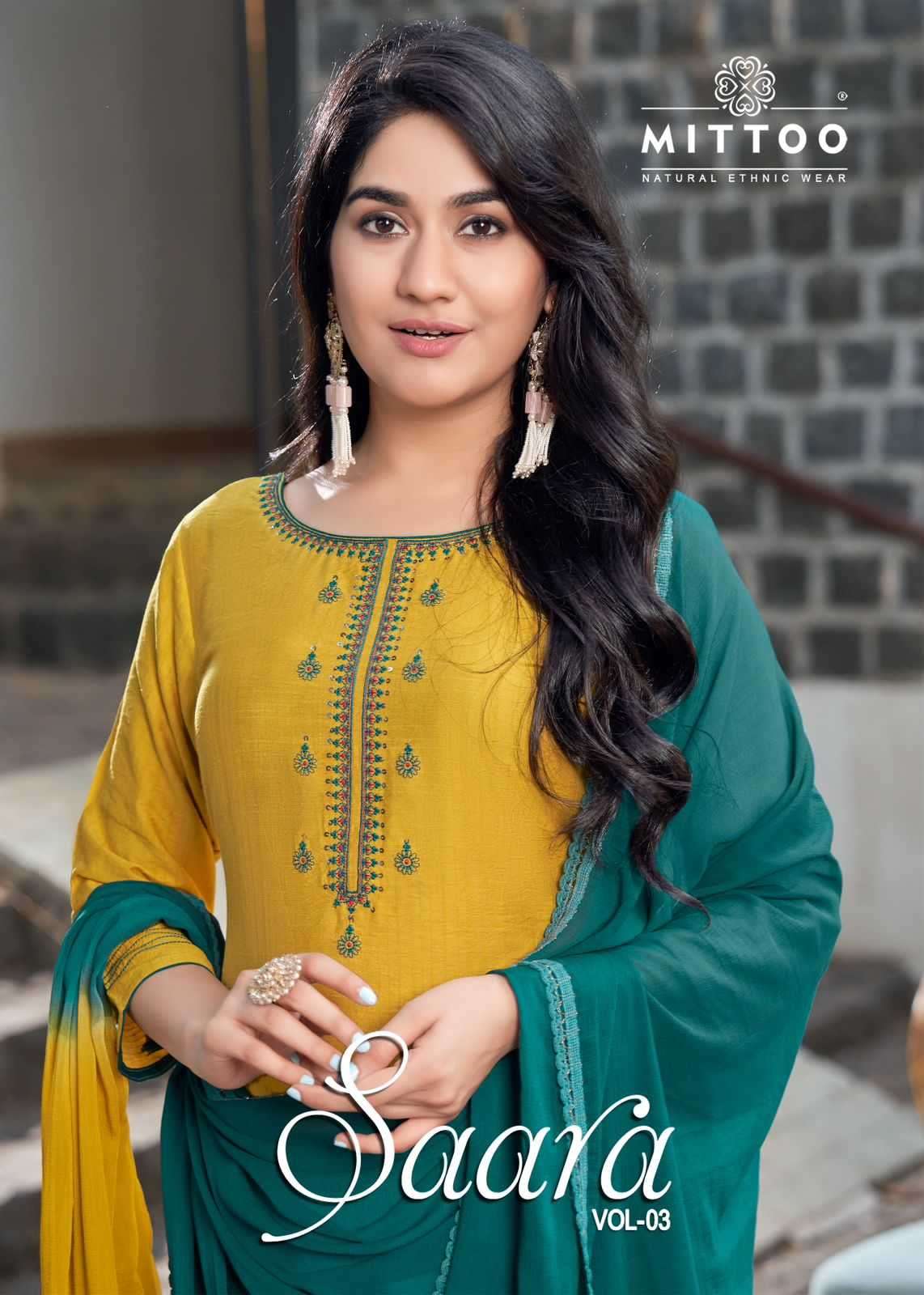 Mitoo Saara vol 3 Rayon with fancy Handwork Readymade suits ...