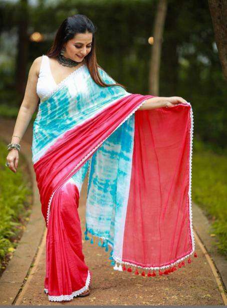 Party wear look Line  with Fancy Printed Sarees at best onli...
