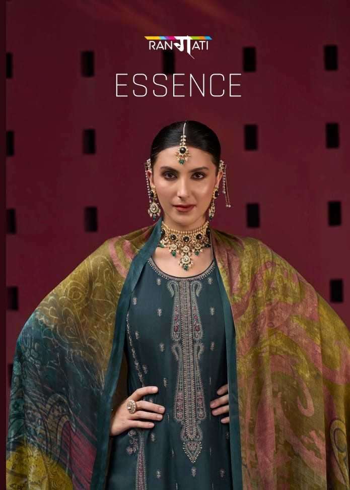 Rangati Essence Wool Pashmina With fancy Printed Winter Spec...