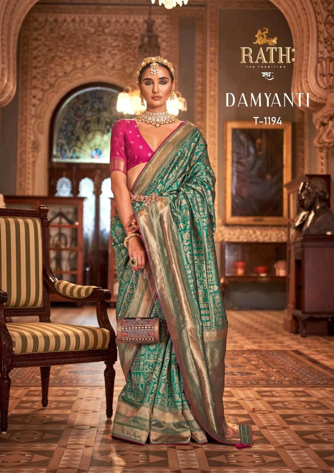 Rath Damyanti Soft banarasi Silk with Weaving Design Saree c...