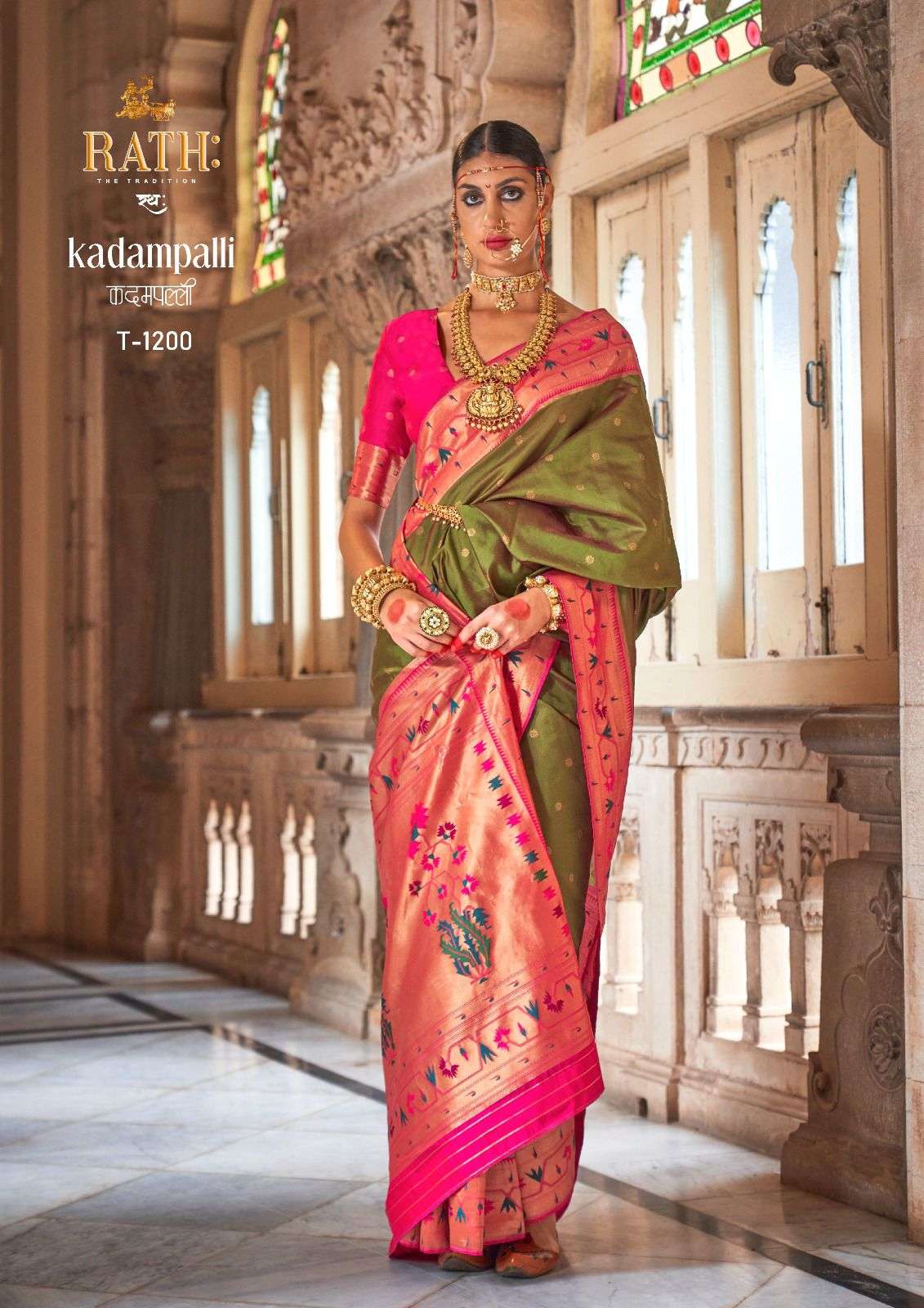 Rath Kadampalli Silk with Paithani Design Saree collection a...