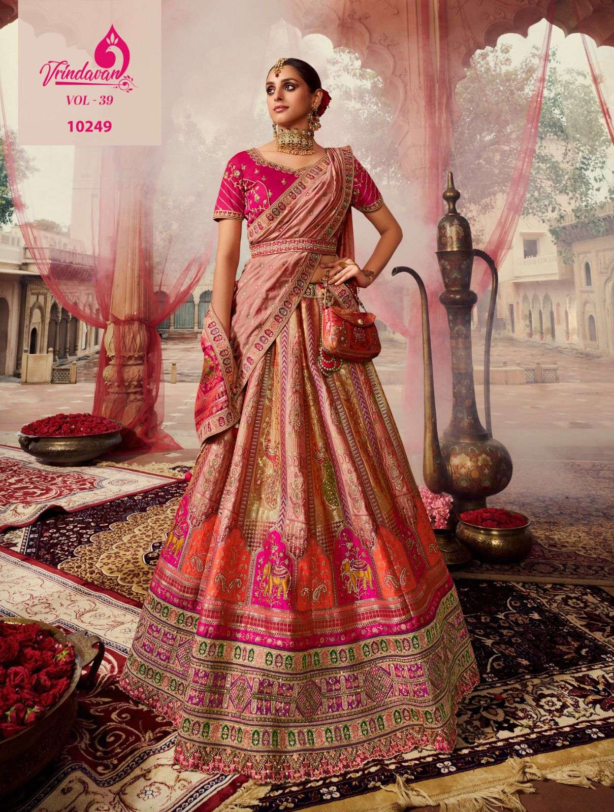 Royal Vrindavan vol 39 Banarasi silk with Bridal Wear Design...