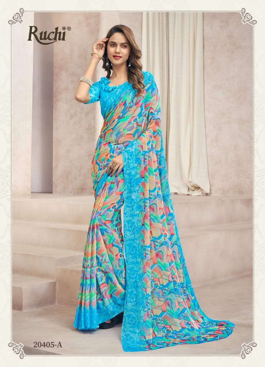 Ruchi Star Chiffon Vol 88 Chiffon with digital Printed saree...