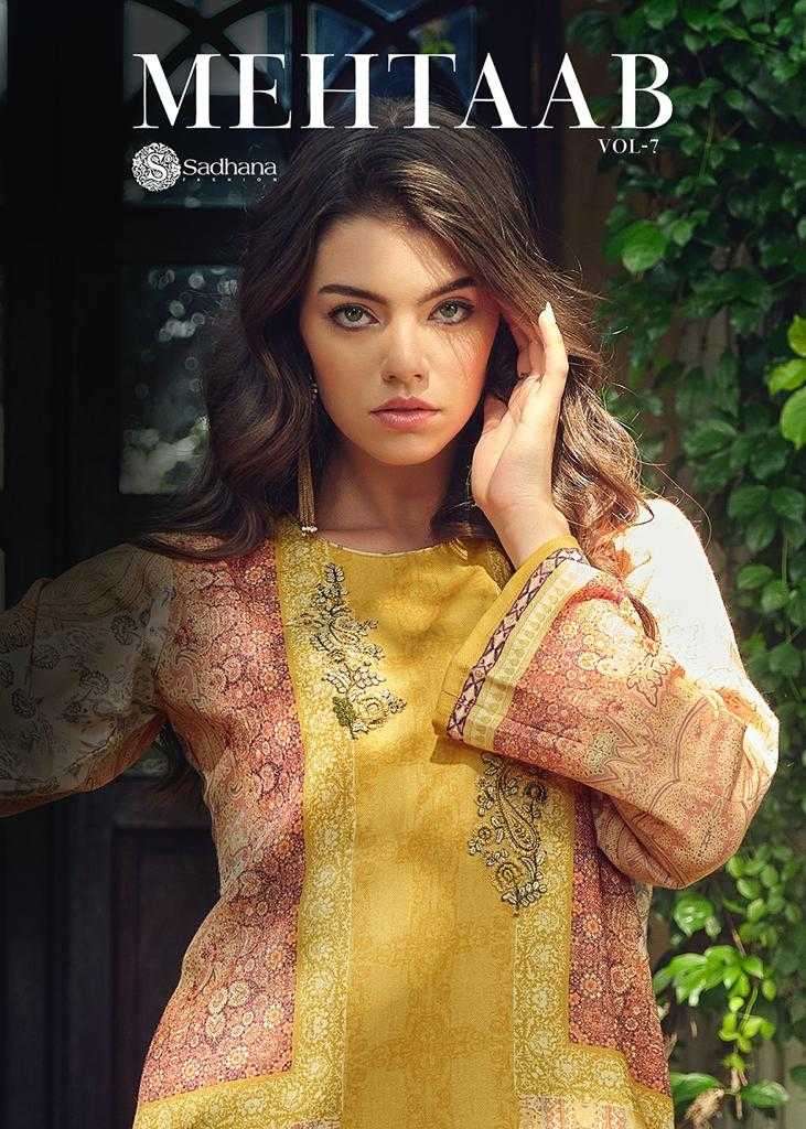 Sadhana Fashion Mehtaab Vol 7 Viscose Pashmina silk with Fan...