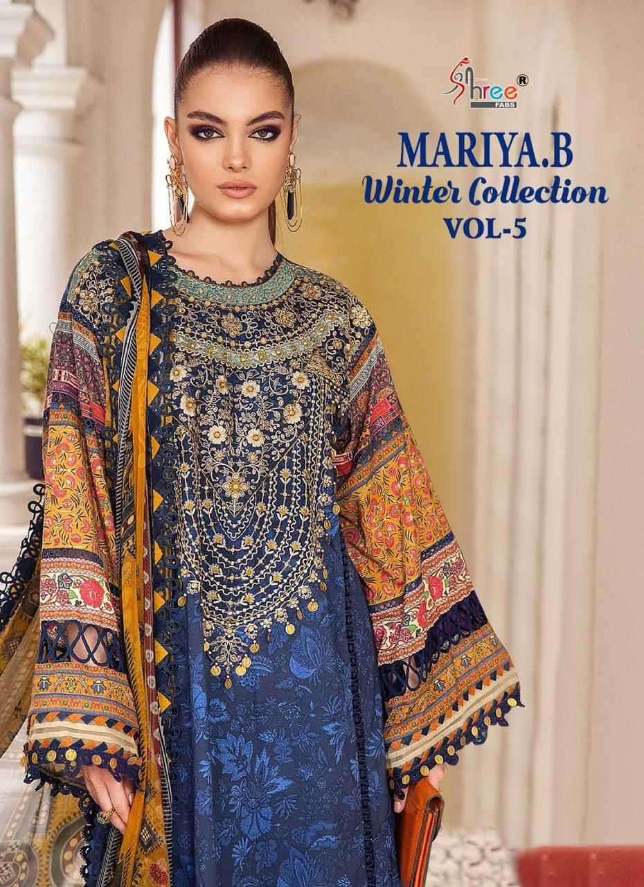 shree fab mariya b winter collection vol 5 Pashmina Silk wit...