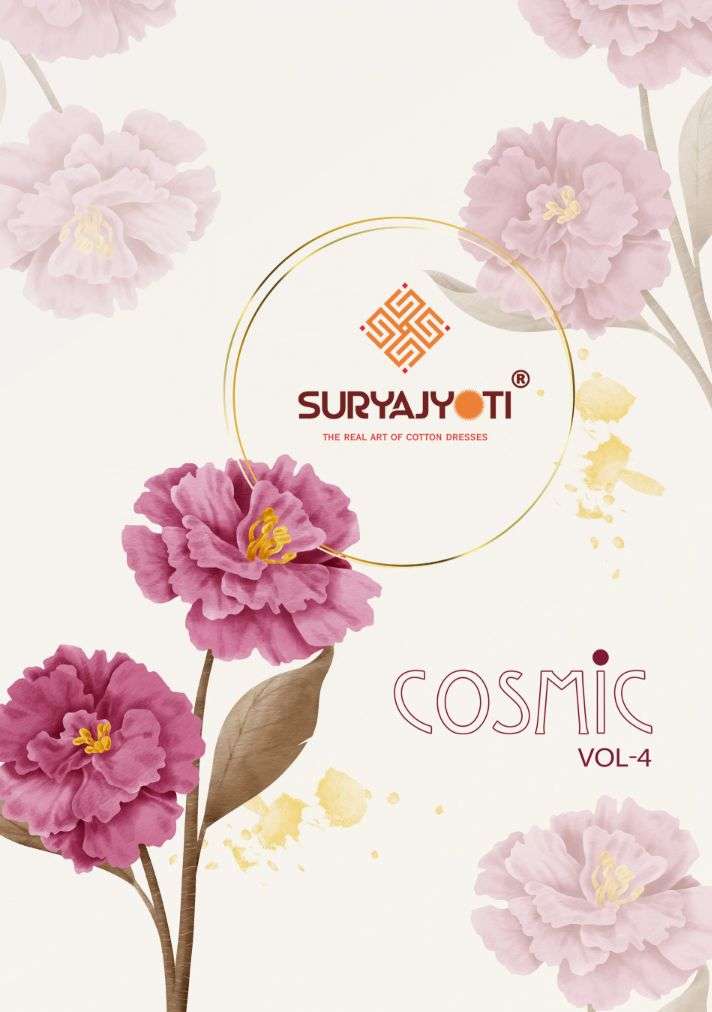Suryajyoti Cosmic Design vol 4 Cambric cotton with Printed S...