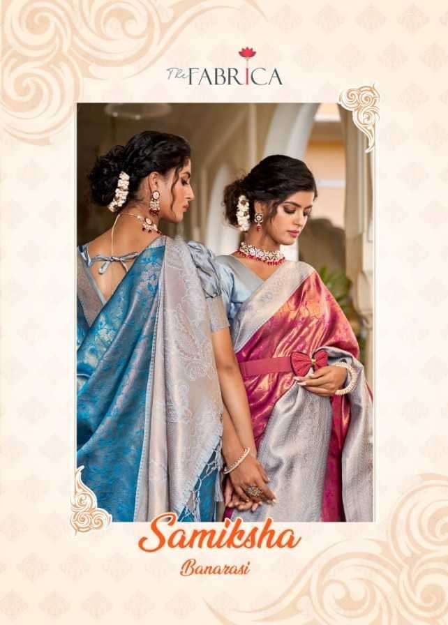 the fabrica present samiksha Soft Banarasi Jacquard Fancy Tr...