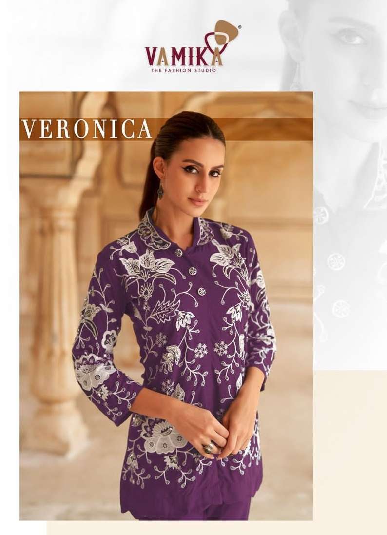 Vamika TM Veronica Rayon with Embroidery work readymade Top ...