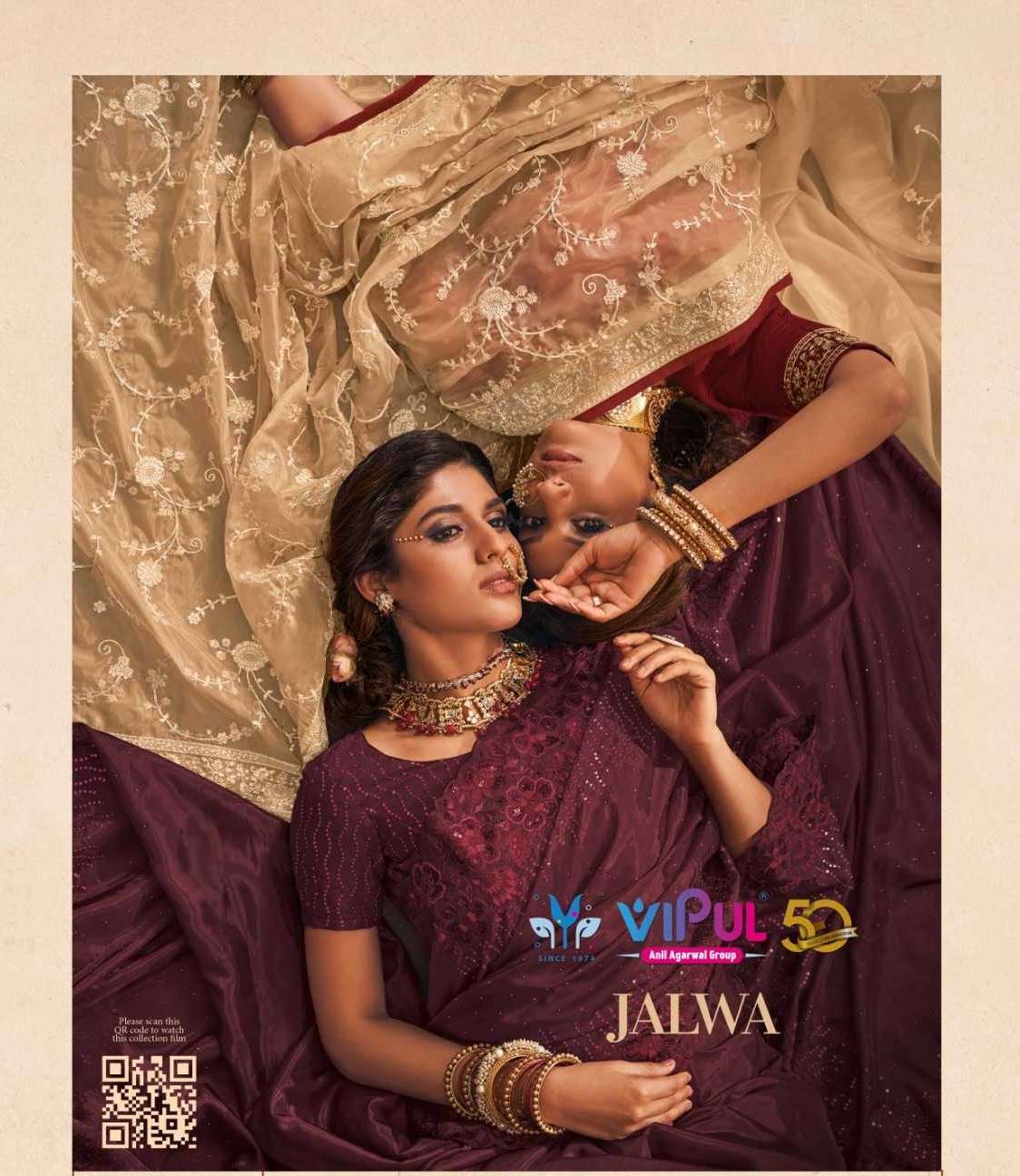 Vipul Fashion Jalwa Fancy Organza with designer Wedding Wear...