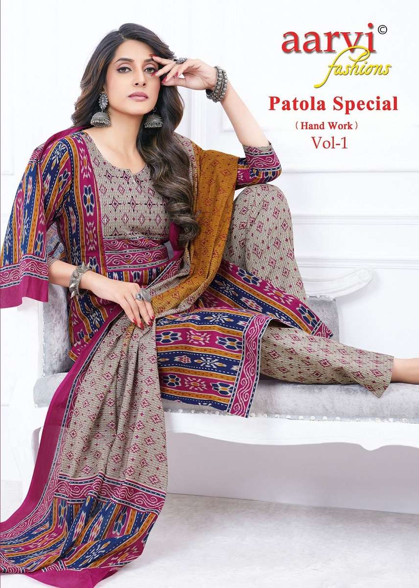 AARVI PATOLA SPECIAL VOL 1 Cotton with digital Printed Ready...