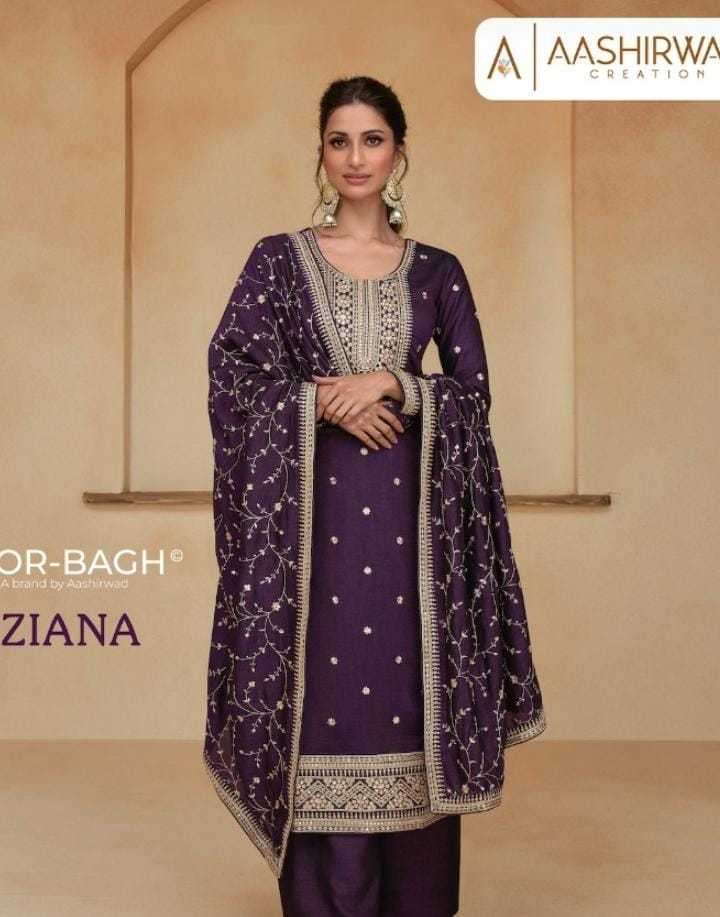 aashirwad creation morbagh ziana Silk with Embroidery work D...