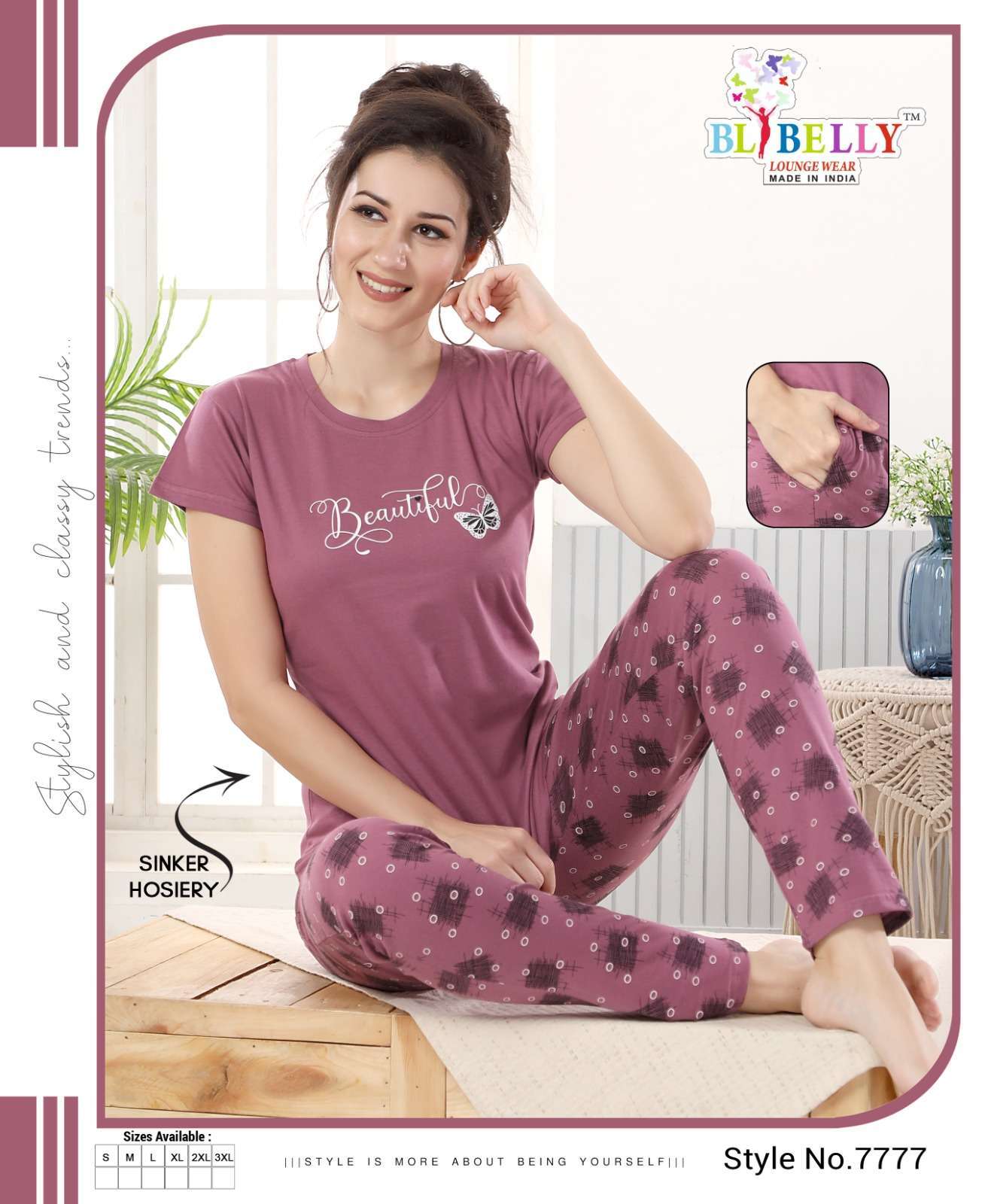 Blibelly Vol 508 Hosiery Fabrics Night Wear Collection at be...