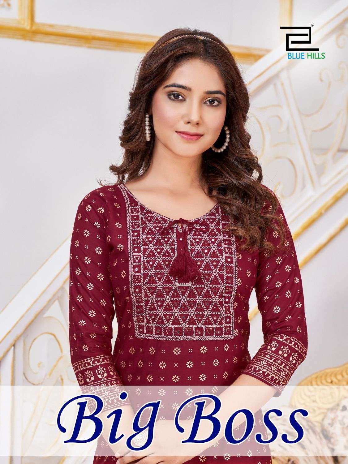Blue Hills Big Boss Rayon with Fancy Look Kurti collection a...