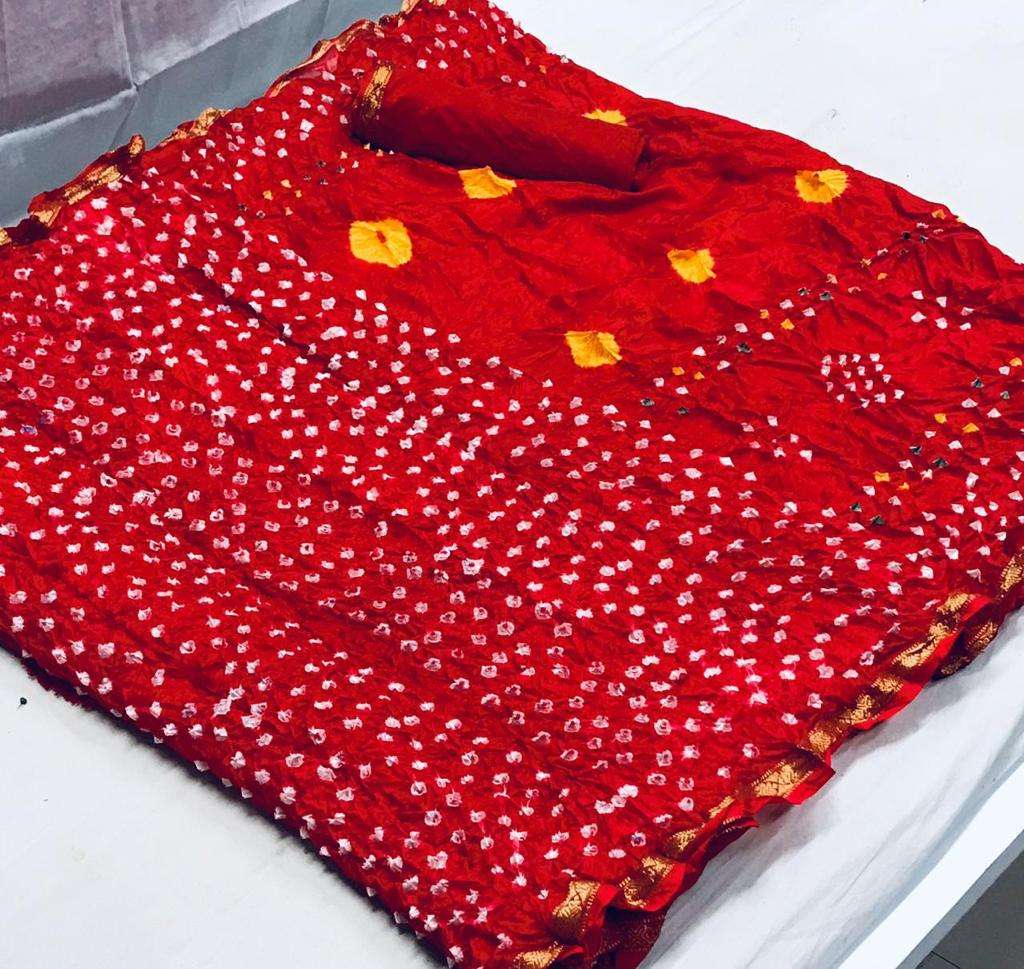 Festival Special Bandhani Silk with Festival Special saree c...