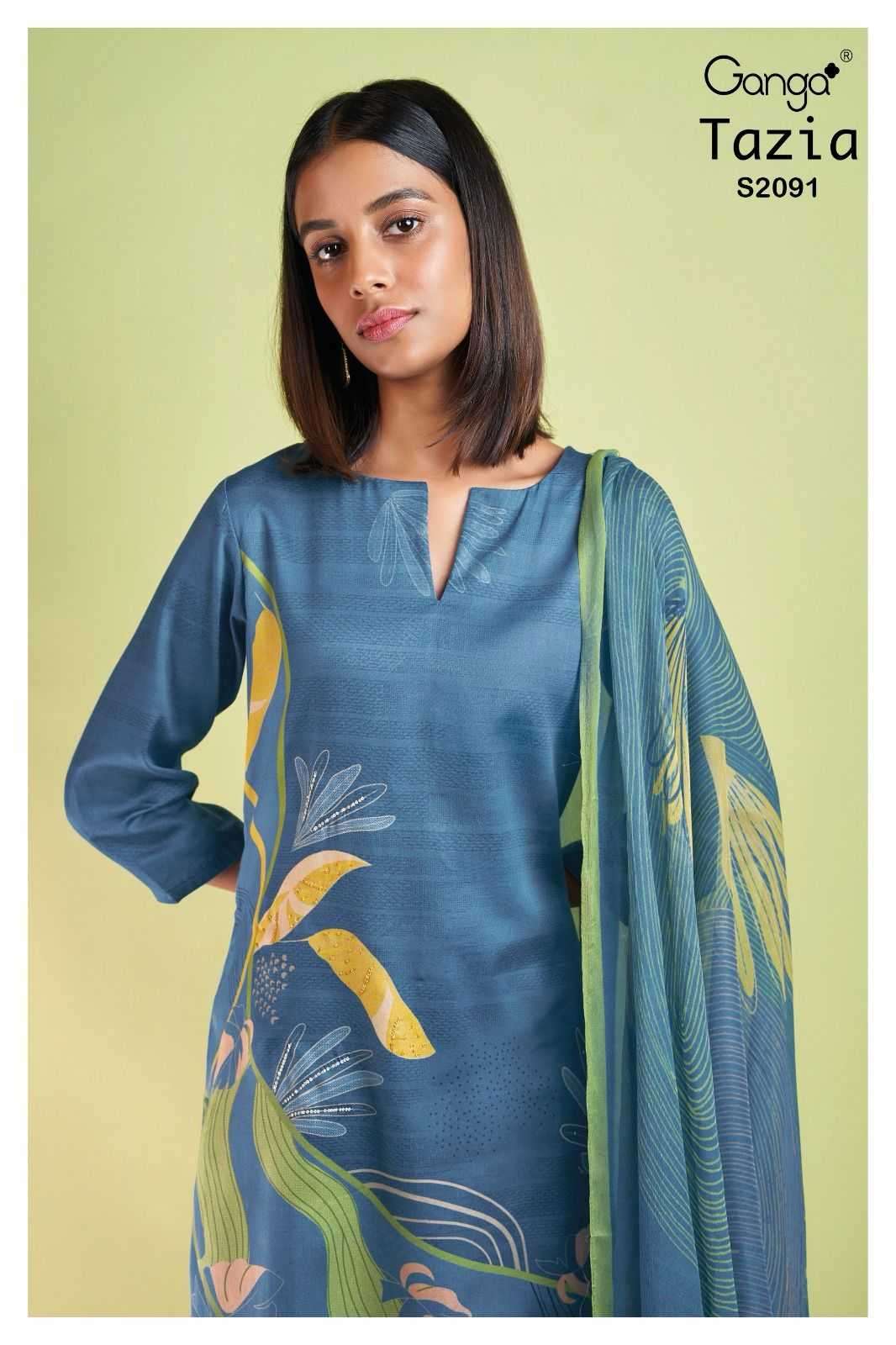 Ganga Fashion Tazia 2091 Pashmina silk with digital Printed ...