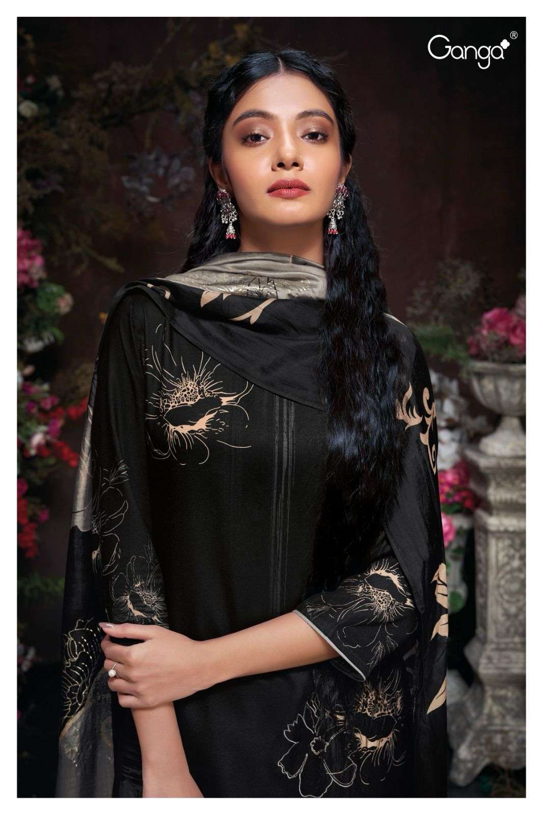 Ganga Fashion VALERIA 2083 Pashmina SIlk with Digital Printe...