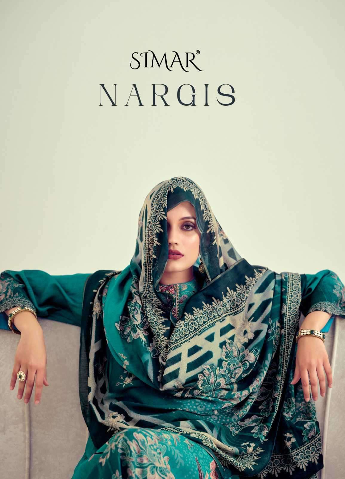 glossy simar nargis Muslin Silk with digital Printed Salwar ...