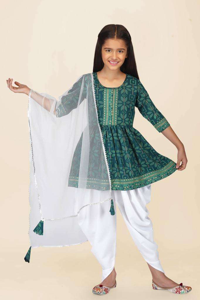 KIDS KURTA WITH DHOTI FLORAL COLLECTION AT WHOLESALE RATES
