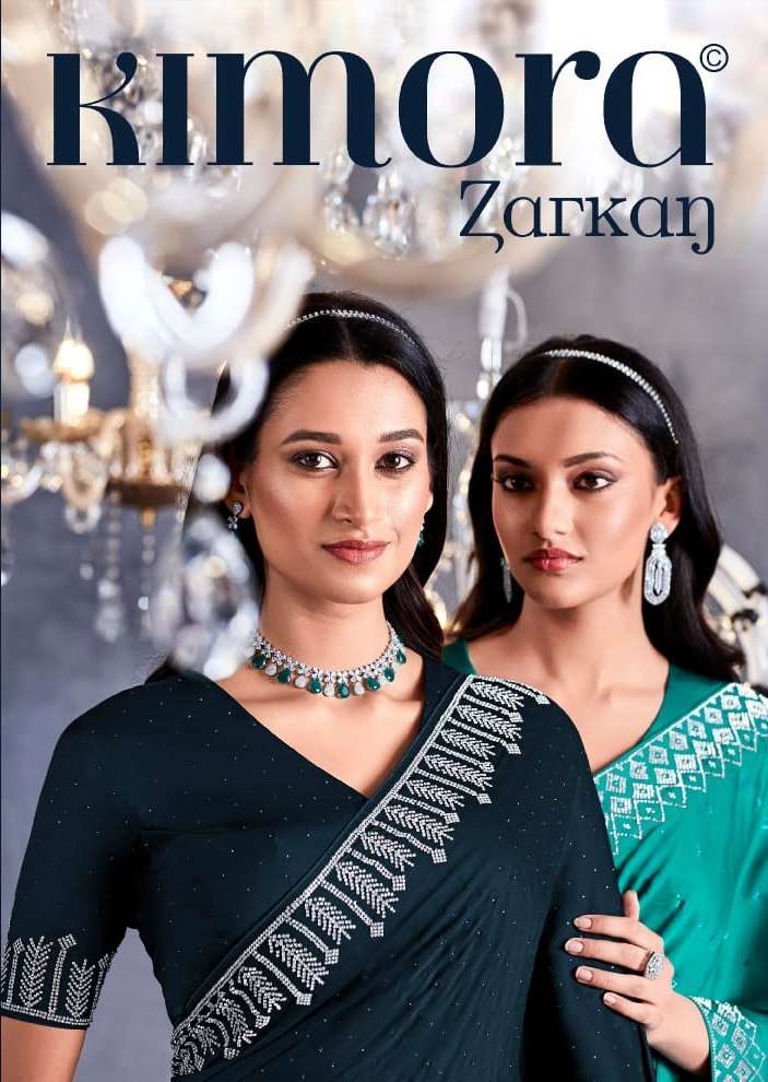 Kimora Fashion Zarkan Satin Silk with Swarozki Diamond work ...