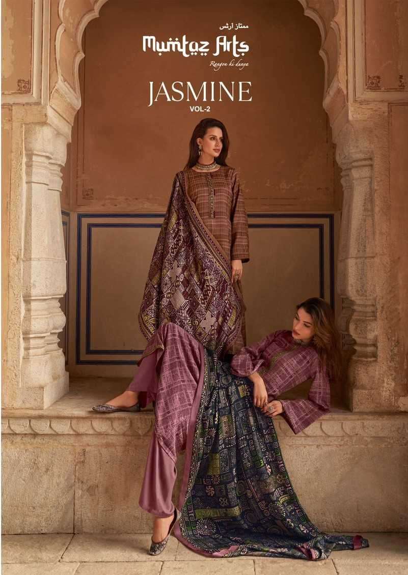 mumtaz arts jasmine vol 2  Pashmina Silk with digital Printe...