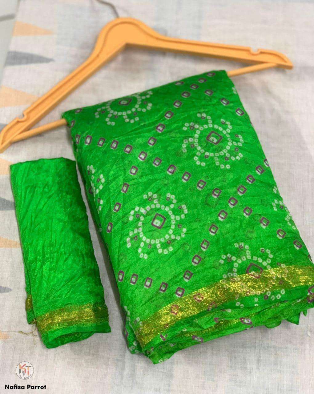 Regular wear Bandhani Printed Saree collection at best rate
