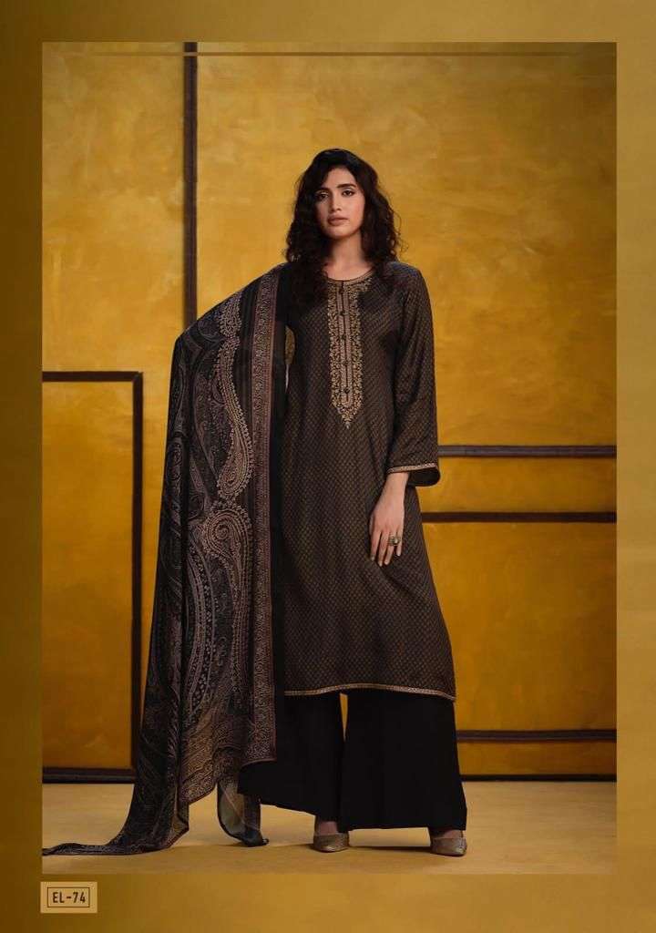 Varsha Fashion Ellora Viscose silk with fancy pakistani salw...