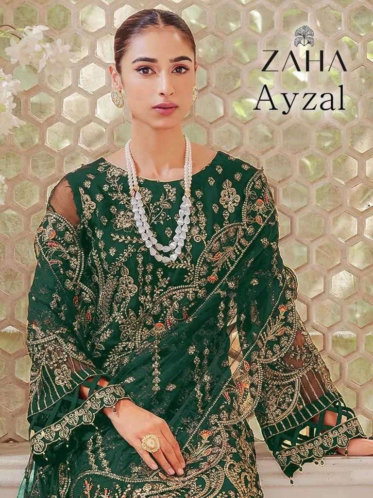 Zaha Ayzal vol 1 10221 Designer Georgette with Embroidery wo...