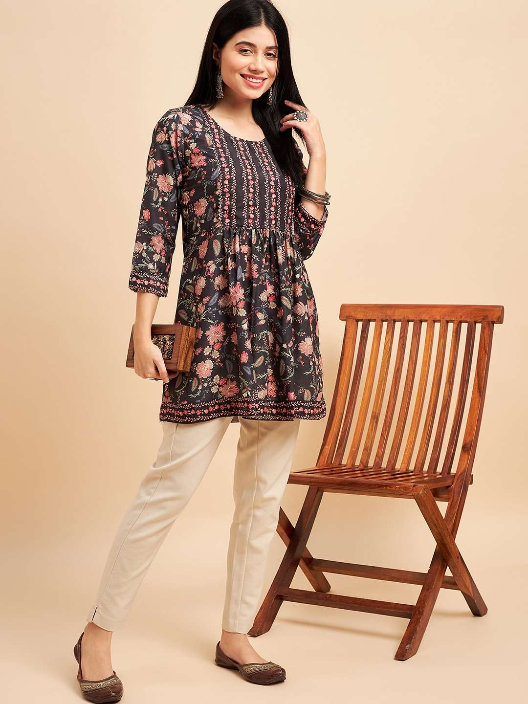 Zeny vol 10 Chinon Silk with fancy Short Kurti collection at...